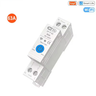 Wifi relé stykač na DIN lištu TUYA - 63A