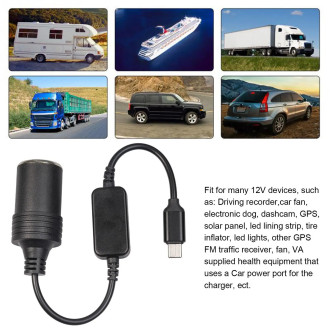 USB-C Port 5V na 12V konvertor do autozapalovače