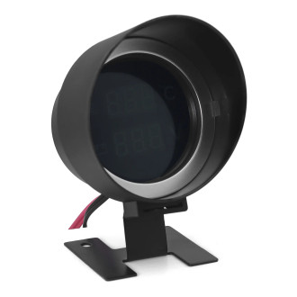 2v1 Měřič teploty vody a napětí, voltmetr a teploměr pro auto motocykl