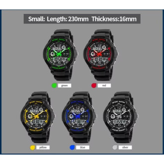 Sportovní digitální hodinky Skmei stříbrné