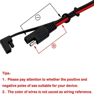 Kabel s klipy typu krokodýl konektor SAE 100cm
