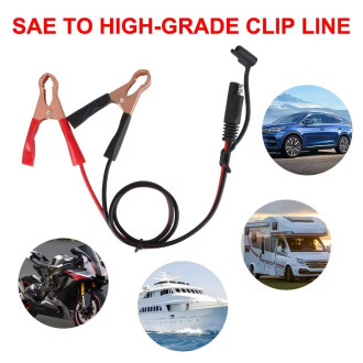 Kabel s klipy typu krokodýl a konektor SAE 60cm