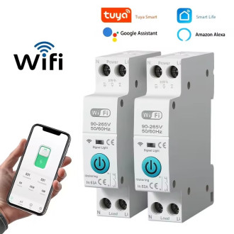 Wifi relé stykač na DIN lištu TUYA - 63A