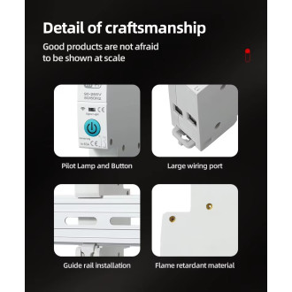 Wifi relé stykač na DIN lištu TUYA - 63A