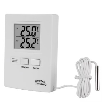 Digitální teploměr s venkovním a vnitřním čidlem
