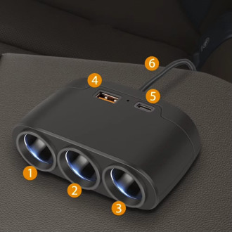 CL USB USB-C auto-nabíječka