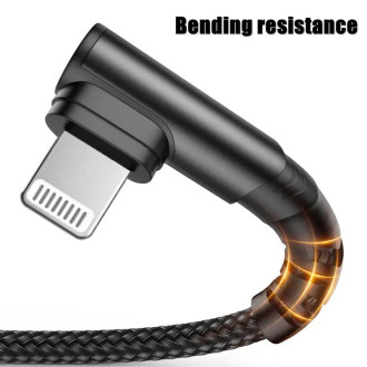 USB kabel oplétaný nylon Lightning pro iPhone