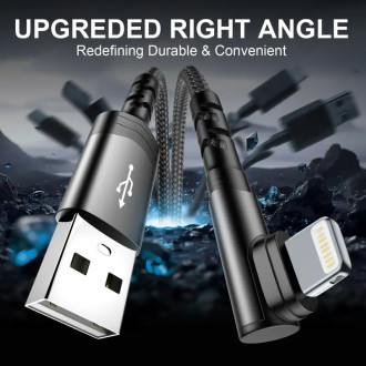 USB kabel oplétaný nylon Lightning pro iPhone