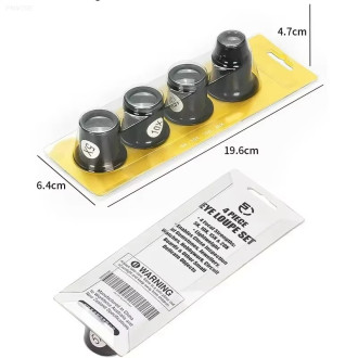 Sada hodinářských lup 5× / 10× / 15× / 20×