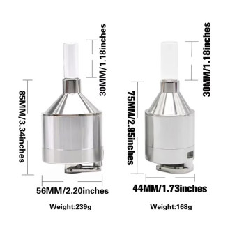 Mlýnek na mletí prášků a bylinek s lahvičkou