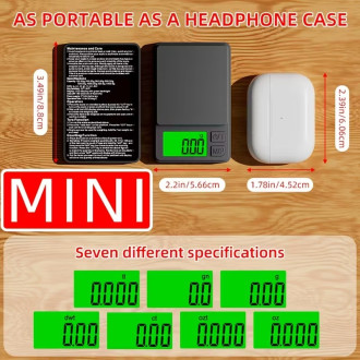 Setinková digitální váha 200g přesnost 0,01g