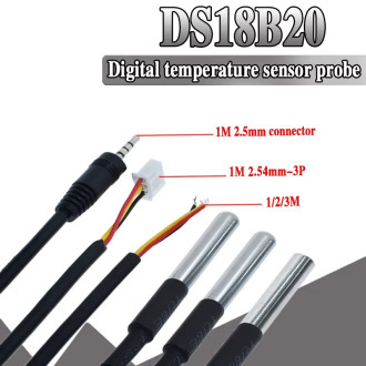 Vodotěsný teplotní senzor čidlo DS1820 JST-XH