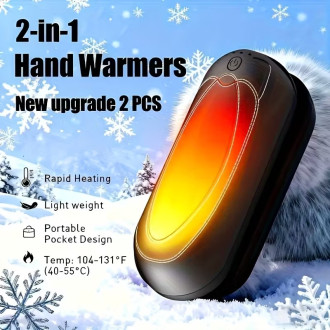 Elektrický dobíjecí ohřívač rukou – sada 2 ks