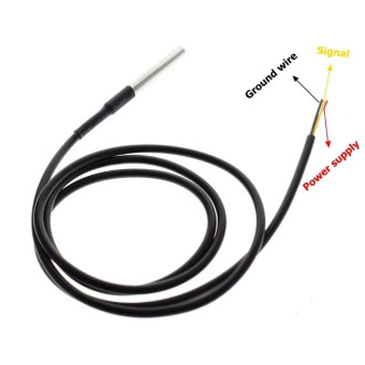 Vodotěsný teplotní senzor čidlo DS18B20