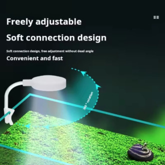 LED akvarijní osvětlení s klipem – plnospektrální USB světlo