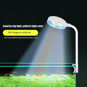 LED akvarijní osvětlení s klipem – plnospektrální USB světlo