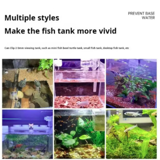 LED akvarijní osvětlení s klipem – plnospektrální USB světlo