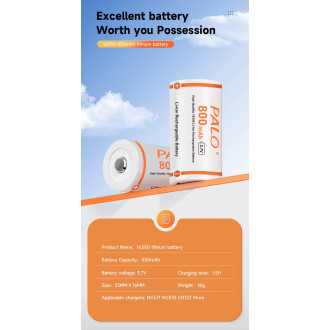 Dobíjecí baterie Li-ion CR123A 4 kusy