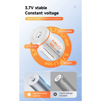 Dobíjecí baterie Li-ion CR123A 4 kusy