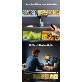 Mikroskop s LCD monitorem 1200x LCD 7"