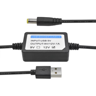 Měnič napětí 5V USB na DC 12V  konektor 5,5x2,1mm