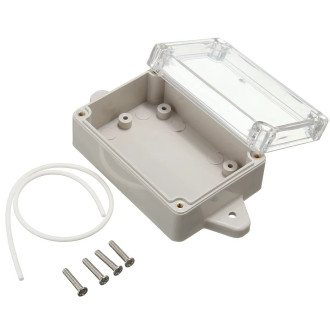 Instalační krabička 85 × 58 × 33 mm – vodotěsná s průhledným víkem