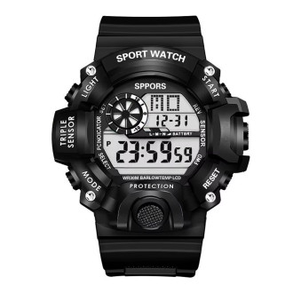 Sportovní digitální hodinky WR30 – černé