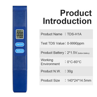 TDS tester kvality vody – digitální měřič rozpuštěných látek