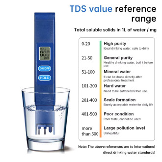 TDS tester kvality vody – digitální měřič rozpuštěných látek