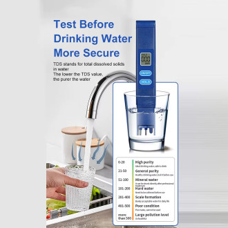 TDS tester kvality vody – digitální měřič rozpuštěných látek