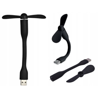 Mini USB silikonový větráček – flexibilní přenosný ventilátor