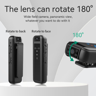 Mini HD 1080P přenosná kamera s nočním viděním, zvukovým záznamem a klipem