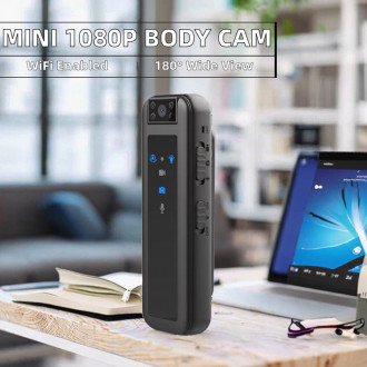 Mini HD 1080P přenosná kamera s nočním viděním, zvukovým záznamem a klipem