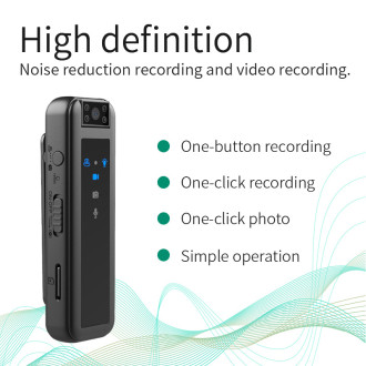 Mini HD 1080P přenosná kamera s nočním viděním, zvukovým záznamem a klipem