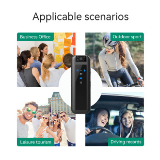 Mini HD 1080P přenosná kamera s nočním viděním, zvukovým záznamem a klipem