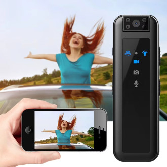 Mini HD 1080P přenosná kamera s nočním viděním, zvukovým záznamem a klipem