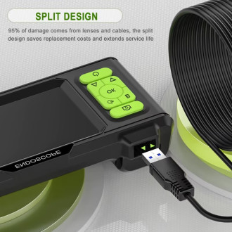 Endoskopická kamera T31 s LCD a duální kamerou 15 m