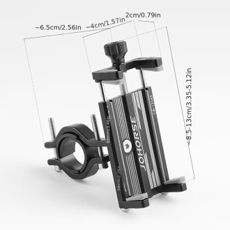 Hliníkový držák na mobil na řídítka kola a motocyklu 5,8–8,8 cm – otočný