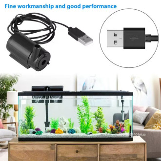 Mini ponorné čerpadlo DC 3–5 V, 120 l/h s USB