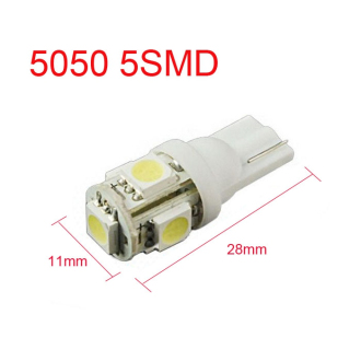 Led žárovka parkovací W5W T10 5x SMD5050